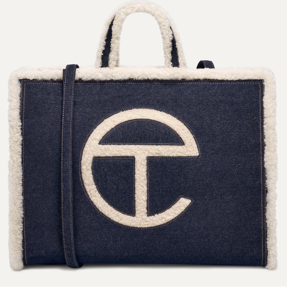 Ugg X Telfar Large Bag tote denim new tags attached